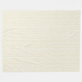 Couverture Polaire Jaune Clair Rayures Blanches (Devant (Horizontal))