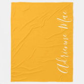 Couverture Polaire Jaune clair Simplement Personnalisé (Devant)