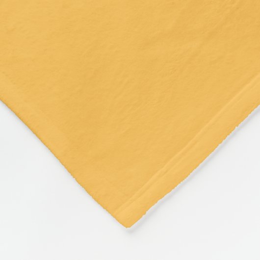 Couverture Polaire Jaune dorée Jaune, Couleur Solide Lumineuse (Coin)
