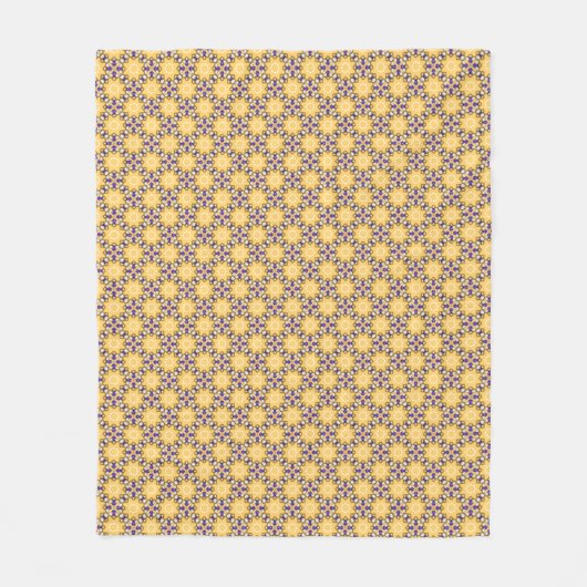 Couverture Polaire Jaune et pourpre (Devant)