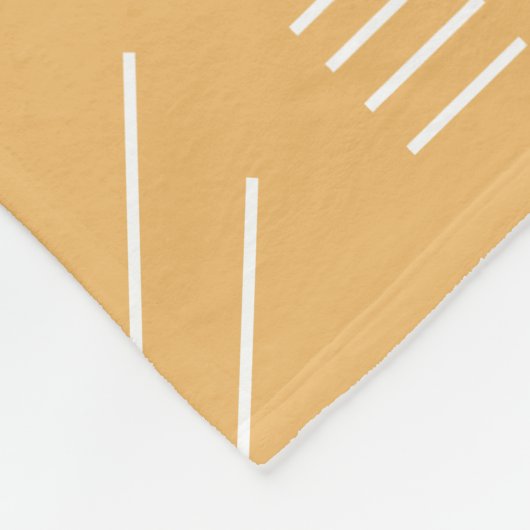 Couverture Polaire Jaune moderne magnifique Motif géométrique (Coin)