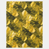 Couverture Polaire Jaune ou dorée, les pièces ressemblent à du métal  (Devant)