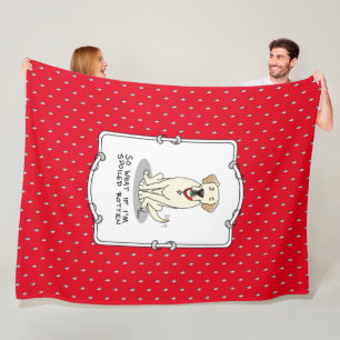 Couverture Polaire Jaune pourri du labo Labrador Retriever Drôle