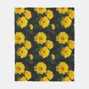 Couverture Polaire JAUNE ROSE polaire