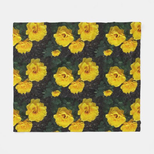Couverture Polaire JAUNE ROSE polaire (Devant (Horizontal))