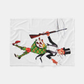 Couverture Polaire jaunty Scotsman avec fusil (Devant (Horizontal))