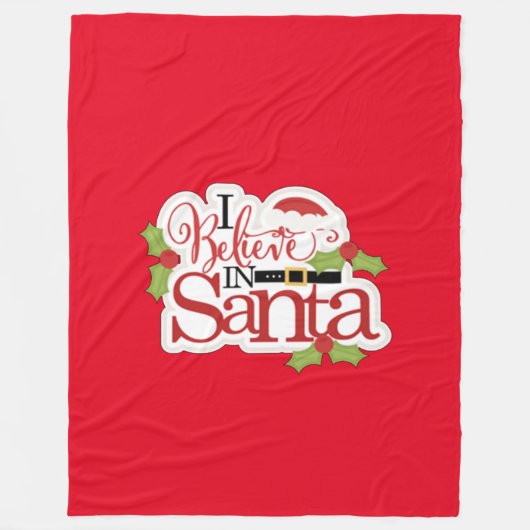 Couverture Polaire Je Crois En Père Noël (Devant)