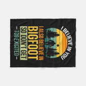 Couverture Polaire Je crois en vous Je crois en Bigfoot ne parviennen (Devant (Horizontal))