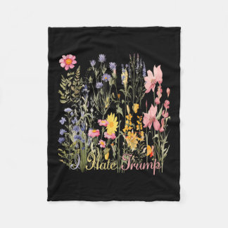 Couverture Polaire Je Déteste Trump Fleurs sauvages Trump Hater Jamai