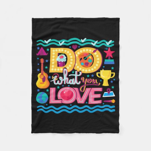 Couverture Polaire Je Fais Ce Que J'Aime (Devant)