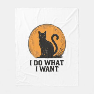 Couverture Polaire Je fais ce que je veux Design de chemise vintage B