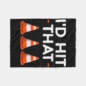 Couverture Polaire Je frapperais ce costume d'Halloween Cone (Devant (Horizontal))