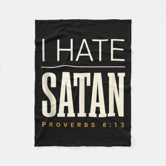 Couverture Polaire Je hais Satan (Devant)