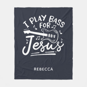 Couverture Polaire Je Joue Basse Pour Jésus Christian Guitariste