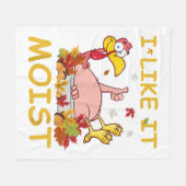 Couverture Polaire Je L'Aime Moist Funny Turquie Dîner Thanksgiv (Devant (Horizontal))