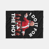 Couverture Polaire Je le fais pour le style de danse amusant Père Noë (Devant (Horizontal))