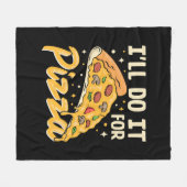 Couverture Polaire Je le ferai pour pizza (Devant (Horizontal))