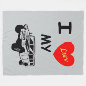 COUVERTURE POLAIRE JE LUV MON HUMMER (Devant (Horizontal))