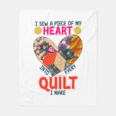 Couverture Polaire Je mâche un morceau de mon coeur (Devant)