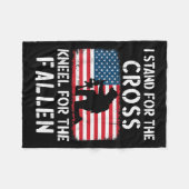 Couverture Polaire Je Me Trouve Pour Le Drapeau Kneel Pour Le Fallen (Devant (Horizontal))