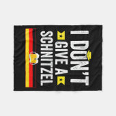 Couverture Polaire Je m'en fiche comme de schnitzel allemand  (Devant (Horizontal))