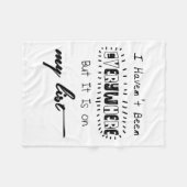 Couverture Polaire Je n'ai pas été partout - Citation de voyage (Devant (Horizontal))