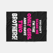 Couverture Polaire Je n'ai que deux frères Soeur Gif (Devant (Horizontal))