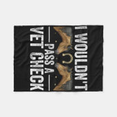 Couverture Polaire Je N'Aurais Pas De Vet Check Funny Vet Humour Sarc (Devant (Horizontal))