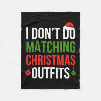 Couverture Polaire Je ne fais pas correspondre les tenues de Noël, ma