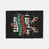 Couverture Polaire Je ne fais pas de jumelage Noël Noël Lumières Coup (Devant (Horizontal))