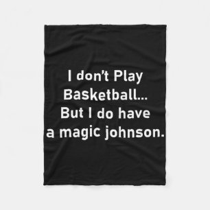 Couverture Polaire Je ne joue pas à Sketll mais j'ai un Magic Johnson