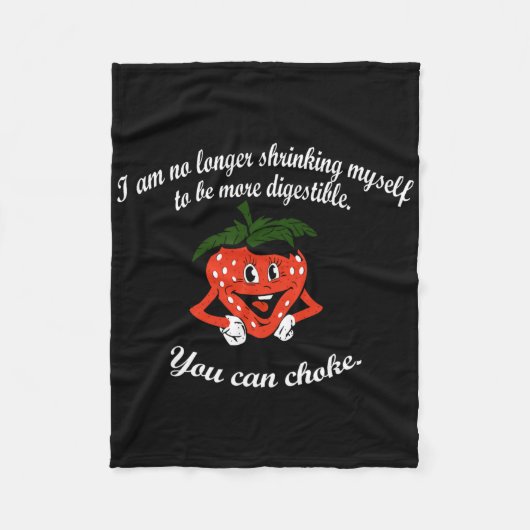 Couverture Polaire Je Ne Me Réduis Plus De Boxe De Fraise (Devant)