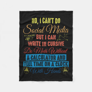 Couverture Polaire Je ne peux pas faire les médias sociaux mais je pe