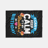 Couverture Polaire Je ne peux pas garder le calme C'est mon frère ann (Devant (Horizontal))