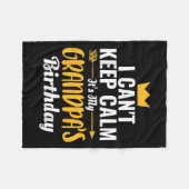 Couverture Polaire Je ne peux pas garder le calme C'est mon grand-pèr (Devant (Horizontal))