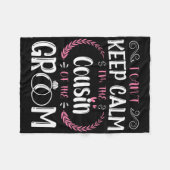 Couverture Polaire Je ne peux pas garder le calme Je suis le cousin d (Devant (Horizontal))