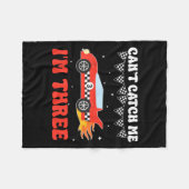 Couverture Polaire Je ne peux pas me rattraper Je suis trois 3e anniv (Devant (Horizontal))