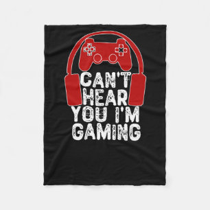 Couverture Polaire Je ne peux pas t'entendre, je joue