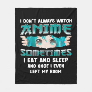 Couverture Polaire Je ne regarde pas toujours Anime Fun Kawaii Japona