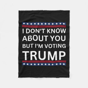 Couverture Polaire Je ne sais pas pour vous mais je vote Trump 2024 E