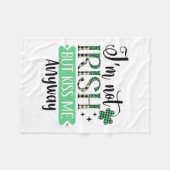 Couverture Polaire Je Ne Suis Pas Irlandais, Mais Embrasse-Moi De Tou (Devant (Horizontal))