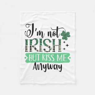 Couverture Polaire Je Ne Suis Pas Irlandais, Mais Embrasse-Moi De Tou