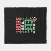 Couverture Polaire Je Ne Suis Pas Un Elfe Juste De Courtes Noël Drôle (Devant (Horizontal))