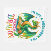 Couverture Polaire Je ne suis pas un ver de livre... (Devant (Horizontal))