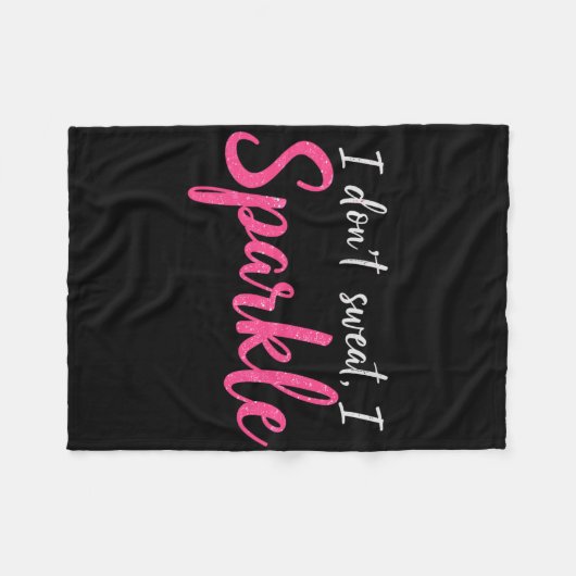 Couverture Polaire Je ne transpire pas Humour drôle Gym Tee Entraînem (Devant (Horizontal))