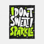 Couverture Polaire Je ne transpire pas Humour drôle Gym Tee Entraînem (Devant)