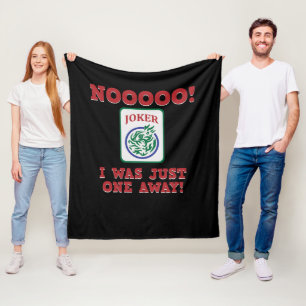 Couverture Polaire Je N'Étais Qu'À Un Seul De Mahjong Joueur Jeux