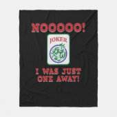 Couverture Polaire Je N'Étais Qu'À Un Seul De Mahjong Joueur Jeux (Devant)