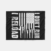 Couverture Polaire Je N'Exécute Pas Je Recharge Pro Guns American Fla (Devant (Horizontal))