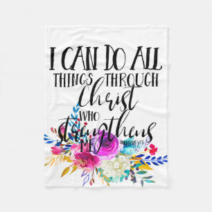 Couverture Polaire Je Peux Faire Tout Par Le Christ